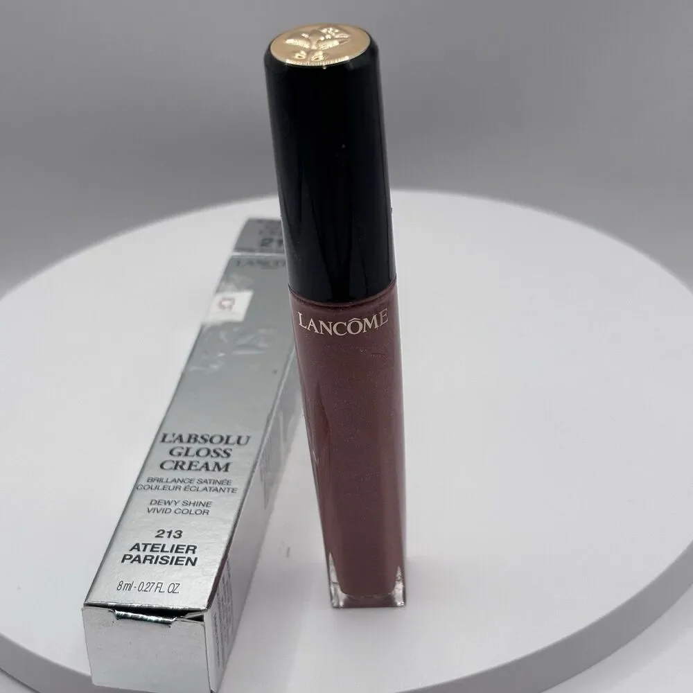 LANCOME L'ABSOLU GLOSS CREAM Shine Lip Color 213 Atelier Parisie 0.27oz/8ml NIB